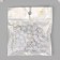 Beads for creativity Plastic "Romb" white-silver set 20 g 1.3x0.8x0.8 cm