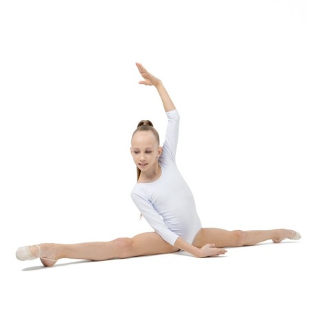 A swimsuit for gymnastics and dancing Grace Dance, p. 30, white color-4