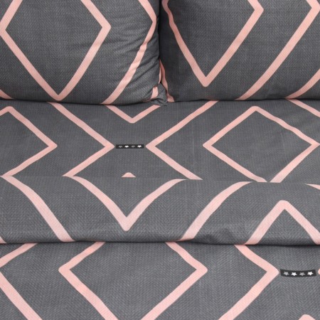 Bed linen 2 joint venture and I GEOMETRY, 173x215cm, 175x214cm, 50x70cm-2pcs, microfiber, 60g/m2-3