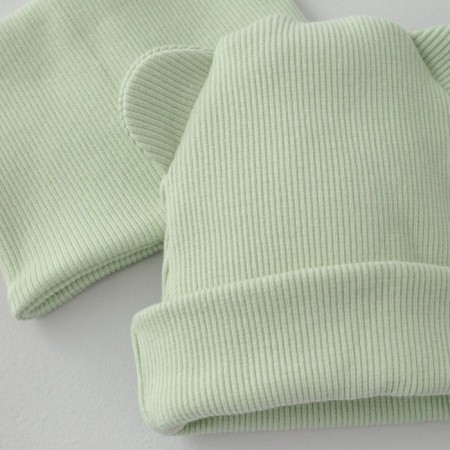 Kinderlitto Piccolino Kinderlitto kit, 2 items: hat, snood, age 2-3 years, olive color-2