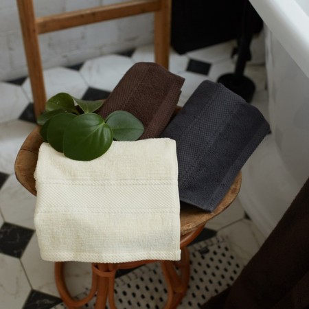 Trick Lovelife "Twined" 30x60 cm, coffee color, 100% cotton, 420 g/m2-5
