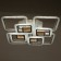 Chandelier with PDU 1145/8wt LED 194W 3000-6000K+Baster base is white 57x57x11 cm Bayerlux 525