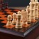 Wooden chess "Dark Classic", 30 x 30 cm, board game, King H-8 cm