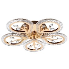 Causteen with PDU 1840/5GD LED 80W 3000-6000k Dimmer chrome gold 51x51x8 cm Bayerluux
