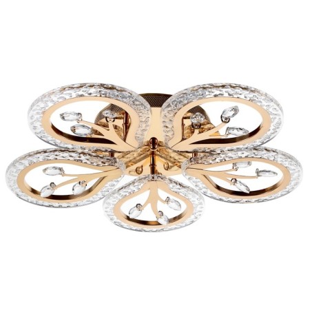 Causteen with PDU 1840/5GD LED 80W 3000-6000k Dimmer chrome gold 51x51x8 cm Bayerluux