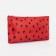 Cosmetic bag with lightning, red color