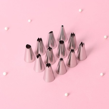 Set of pastry nozzles, d = 1.8 cm, 12 pcs