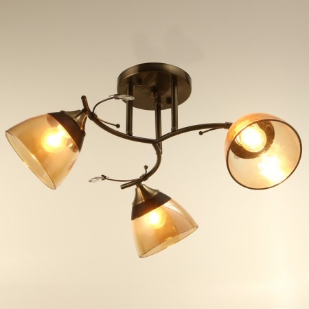 Люстра "Аста" 3хЕ27 40Вт бронза 65х65х26 см BayerLux-1