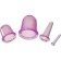 Silicone banks for vacuum massage of the face and body, 4 pcs