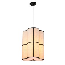 Suspended Indigo, 13019/A/3P Black. 3x60W, E27, 600x600x720/2220 mm, beige color