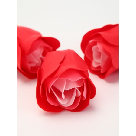A set of soap roses in a box 16 pieces, red and white-2