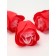 A set of soap roses in a box 16 pieces, red and white