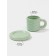 Tea couple of Dolyana "Zephyr", 350 ml, ceramics, green