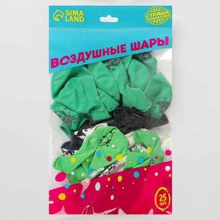Shar Latex 12 "Football", set 25 pcs.-1