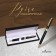 Handle Gift Ballic Calligrata New, in the leatherette case, rotary, black body with gold