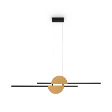 Suspension lamp Maytoni Mod179PL-L26BS4K, LED, 26W, 110x1.8x204 cm, 800lm, Black color