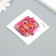 Tattoo on the body color "Tigeron with flowers and a bow" 6x6 cm