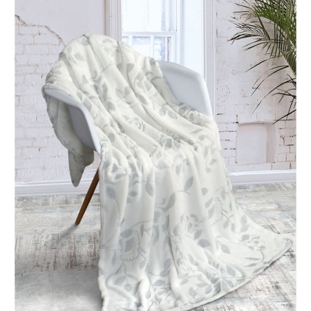 Jardin blanket, size 200x220 cm, gray color
