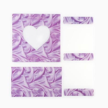 Box for sweets "Silk Heart", 18.9 x 18.9 x 3.8 cm-3