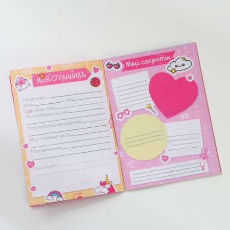 Profile for girls A6, 16 sheets "for princesses"-3