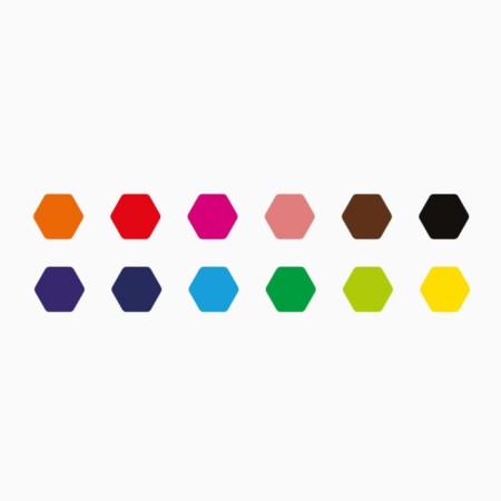 Pencils of 12 colors, carioca "Plus", wood, hexagonal, 4 mm stiffle, bright colors, premium quality-3