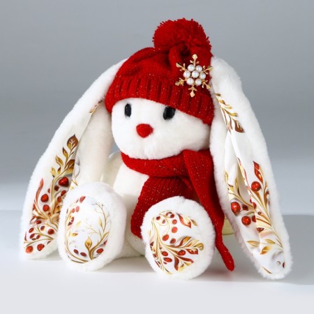 Soft toy Bunny "Winter LI"-3