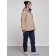 Ski costume female winter, size 58, beige color
