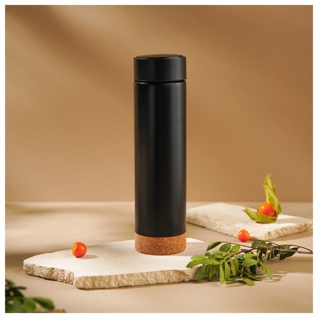 Thermos with thermometer Sima-Land Home, 500 ml, black color-7