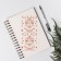 Stencil background plastic "Damascus Flower" 13x13 cm
