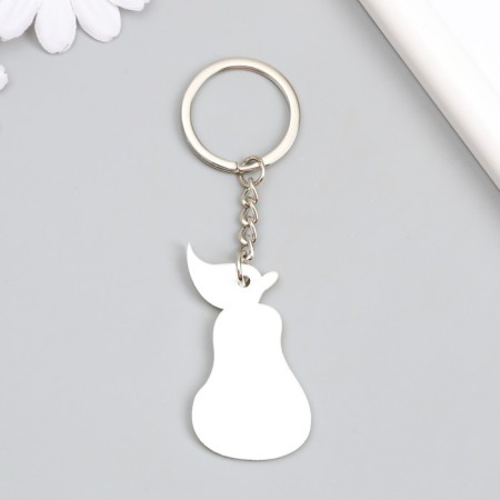 Acryl keychain "Green pear with face" 5.7x3 cm-2