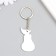 Acryl keychain "Green pear with face" 5.7x3 cm