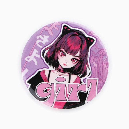Handing icon "Girl with ears", d = 56 mm-1