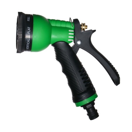 A pistol for watering, 8 modes, a latch, a connector, an ergonomic pen, plastic, Greengo-5