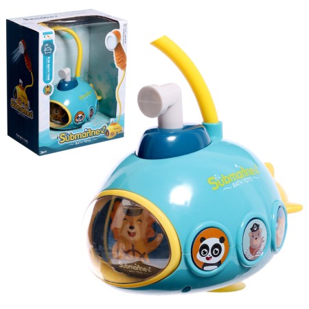 Baby shower for the bath "Submarine", works from batteries, color mix
