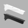 Bracket l = 270 mm left, white color