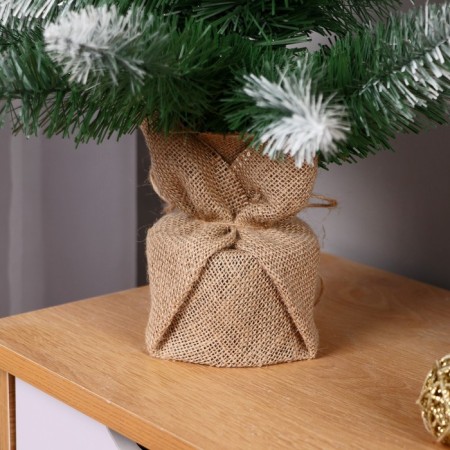 Fir tree artificial table "Carmen" bumps silver +berries 55 cm-2