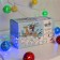Garland “thread” 4 m with nozzles “ball with a pattern”, ip20, transparent thread, 20 LED, glow of multi, 8 modes, 220 V