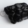 Women's wallet with lightning, black color