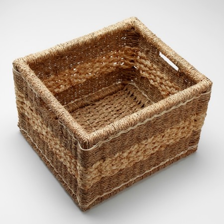 Wicker basket 40x35x27 cm-2