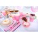 Board ceramic dessert shade "Pastel", D = 19 cm, Cream-brown color