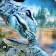 Stick 3D interior dinosaurs 50*50cm
