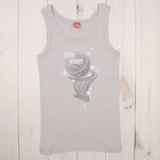 Майка для мальчика, рост 110-116 см (60), цвет серый CAK 2278