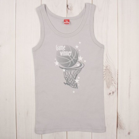 T-shirt for a boy, height 110-116 cm (60), color gray CAK 2278