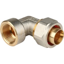 Угольник STOUT SFS-0007-000132, 1"x32 мм, внутр. резьба, для металлопласт. труб, винтовой