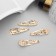 Invisibility for hair "openwork" (set 6 pcs) 5 cm, gold