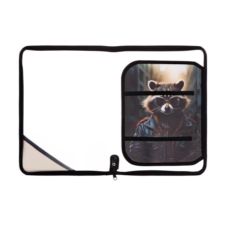Labor folder A4, 325 x 230 x 25 mm, lightning around, folding bar, plastic, PTR-1, calligrata "raccoon"-5