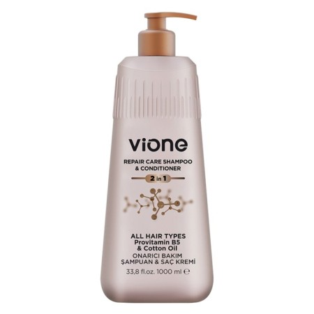 Container shampoo for all types of hair Bilesim Vione, 2 in 1, 1000 ml