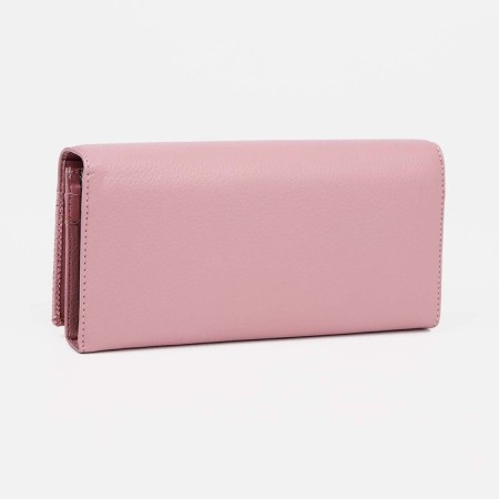 Women's wallet on magnets, pink color-1