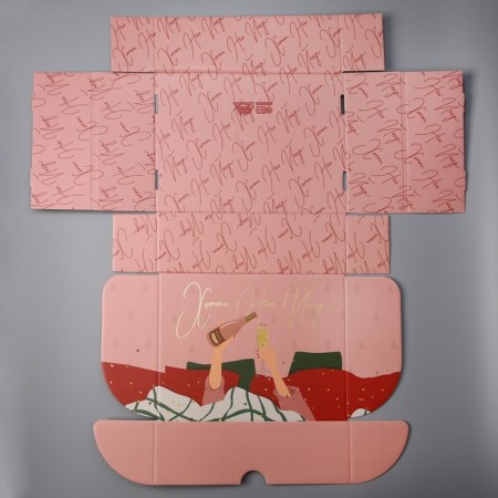 Folding box "Happy New Year", 30.7 x 22 x 9.5 cm, embossing, New Year-5