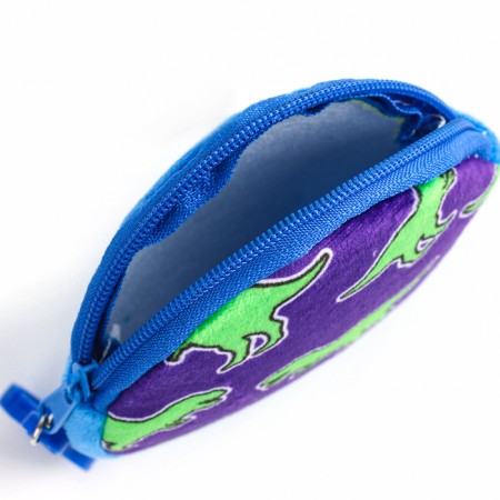 Baby plow -checker with a purse "Dinosaur", 24*24 cm, purple color-8